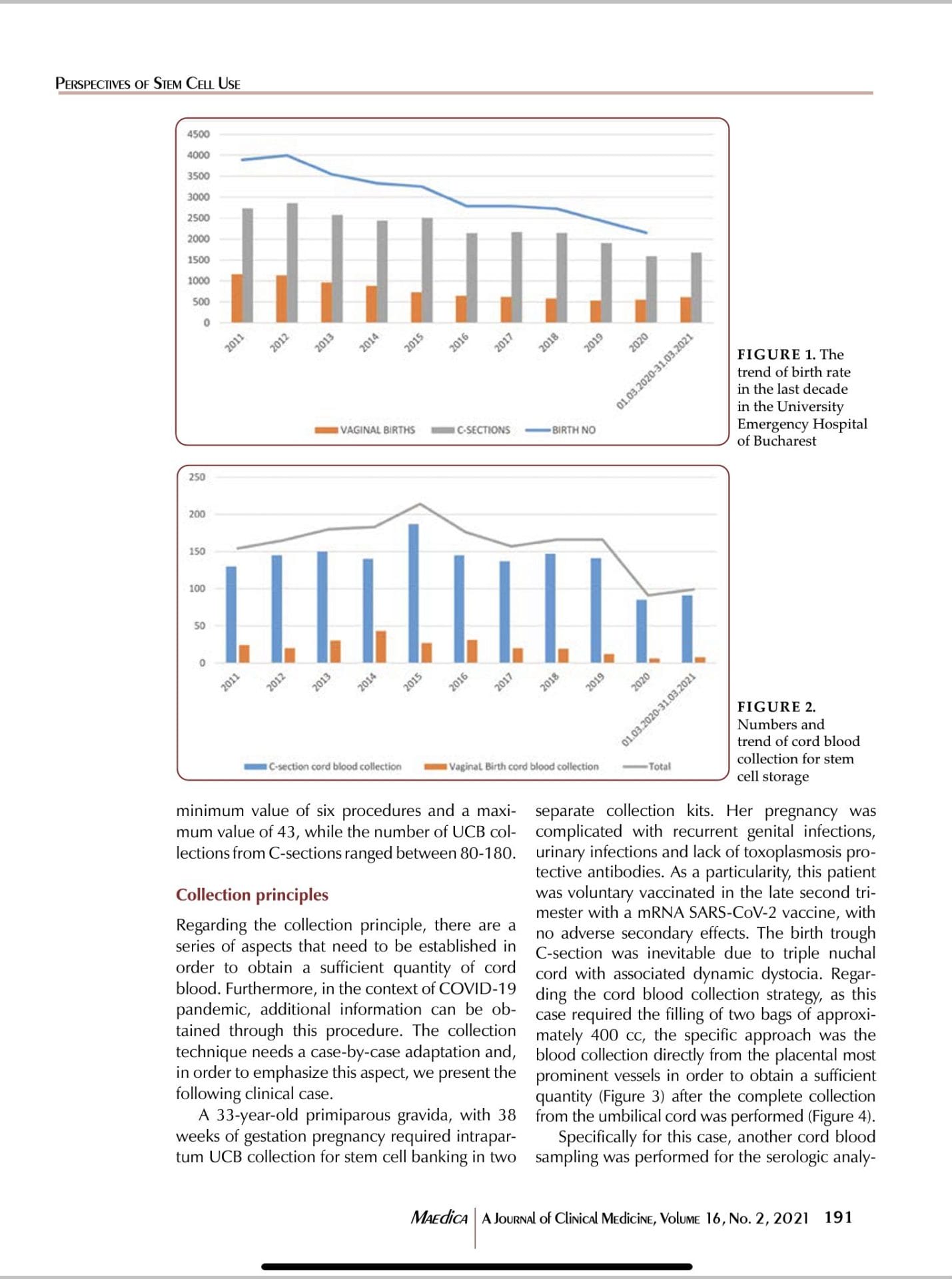 Studiu reff la nastere recoltare celule stem covid
