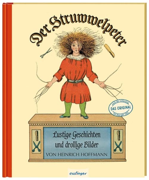 Coperta cărții Der Struwwelpeter, publicată în 1845 de către Dr. Heinrich Hoffmann